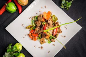 red ants beef, khmer restaurant siem reap